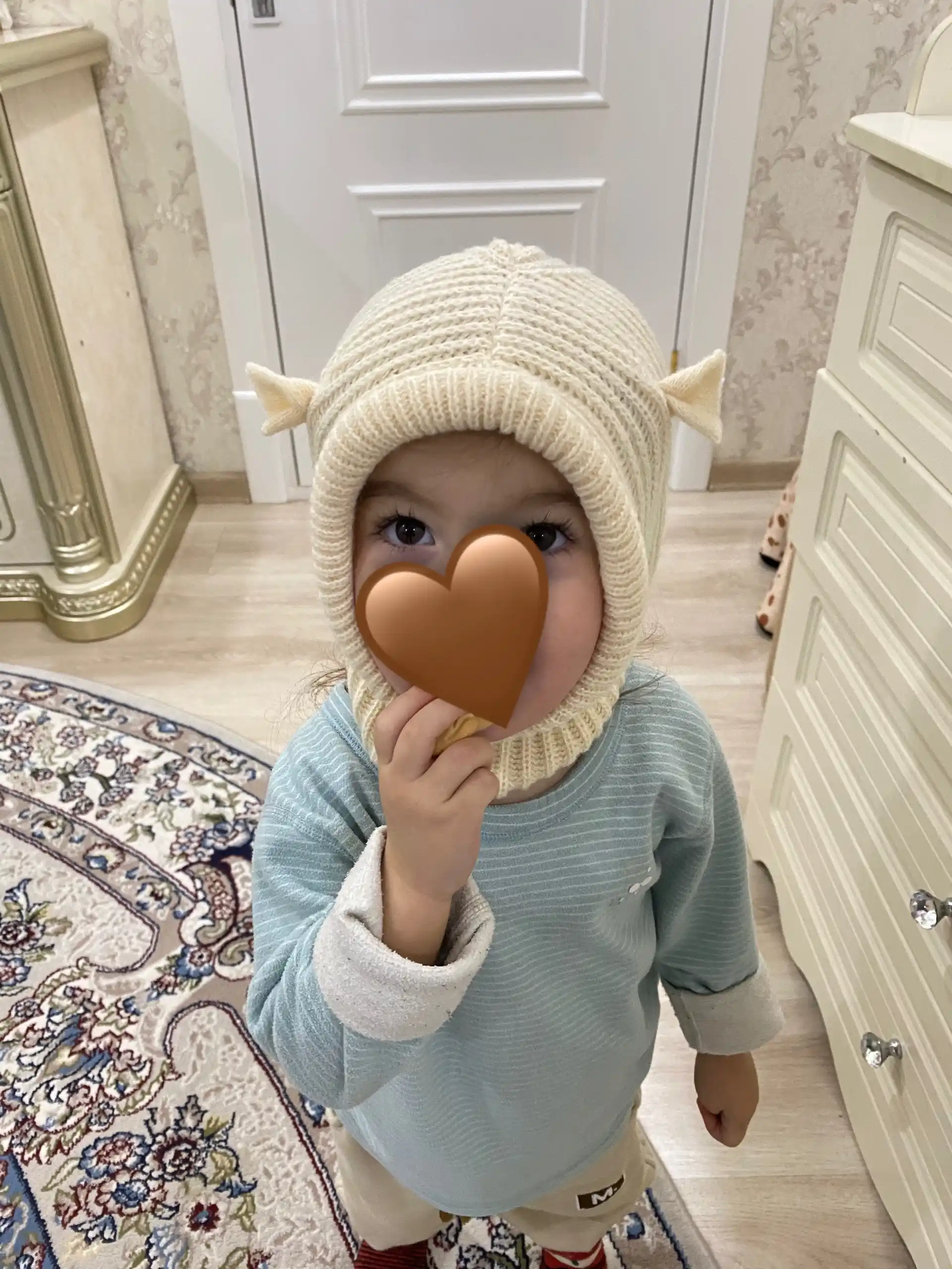 Балаклава, шапка с ушками детская