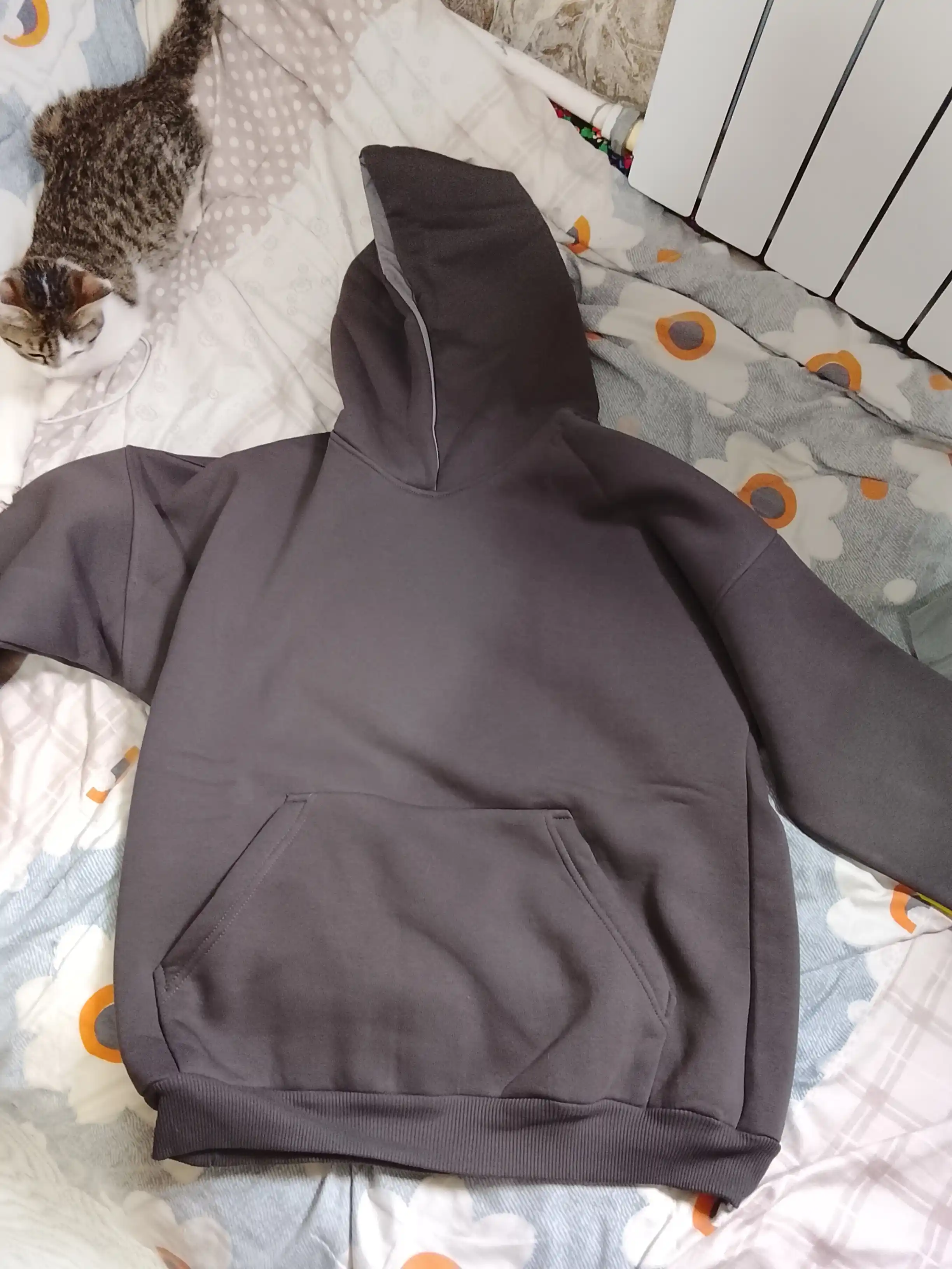 Xudi oversize, uniseks yunli qalpoqli, tostofka, sport kostuyumi