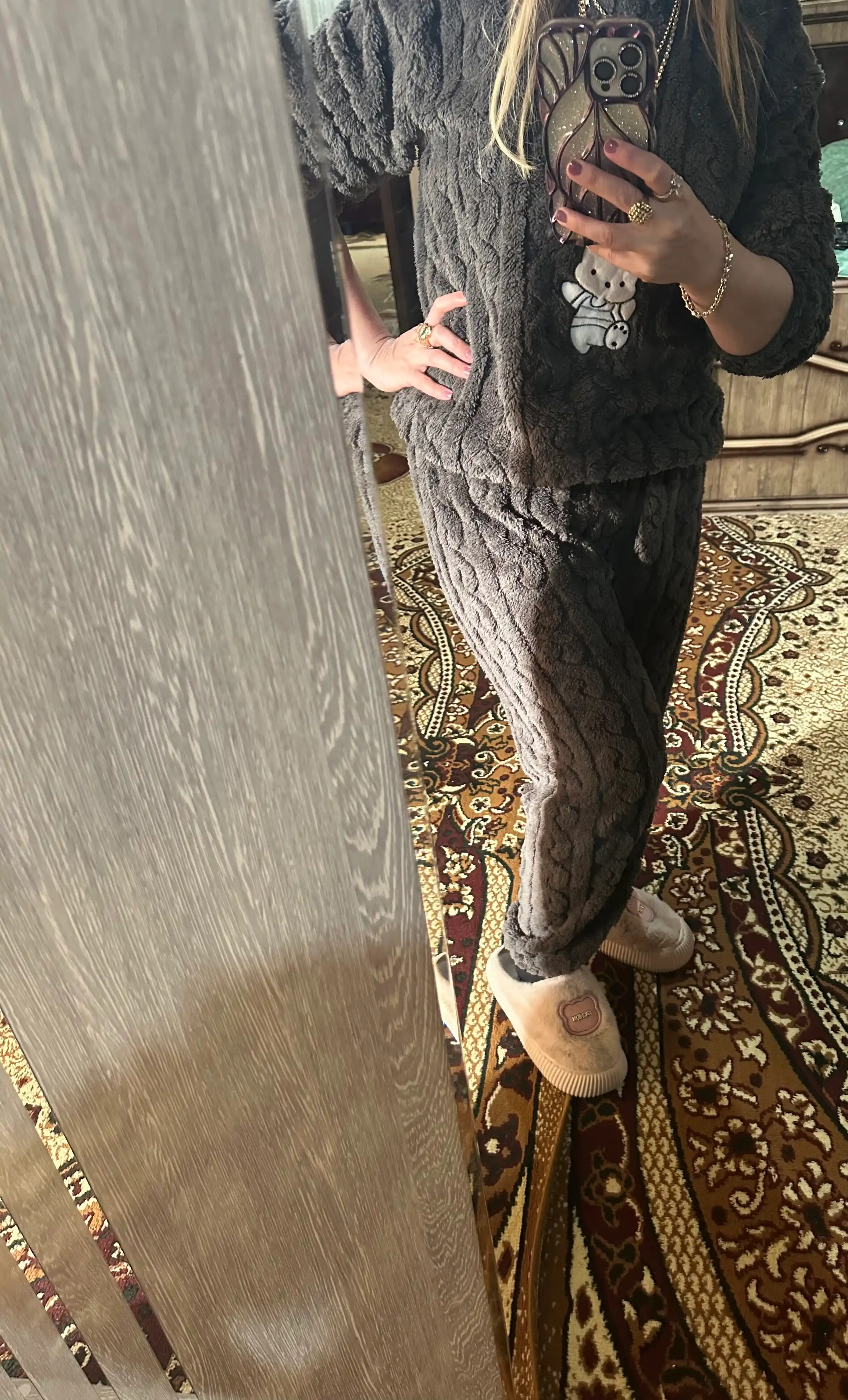 Ayollar uy kiyimi, pijama, 100% paxtadan tayyorlangan kiyimlar to‘plami 2 tasi 1 da
