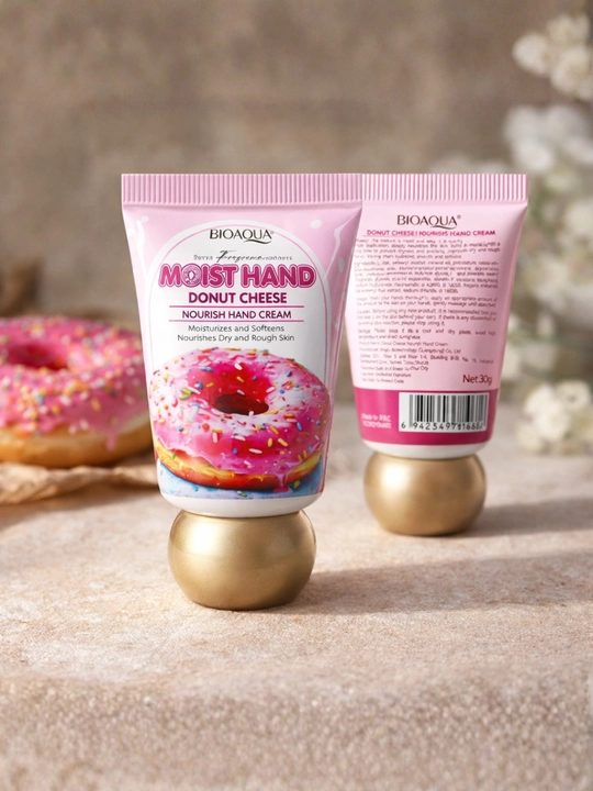 BIOAQUA Donut Cheese qo‘llar uchun oziqlantiruvchi krem 30 Gr