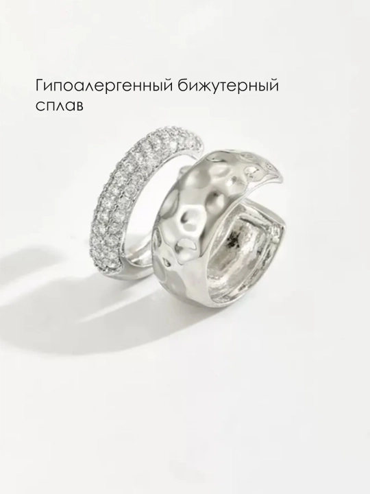 Каффы без прокола, серьги, клипсы женские, бижутерия