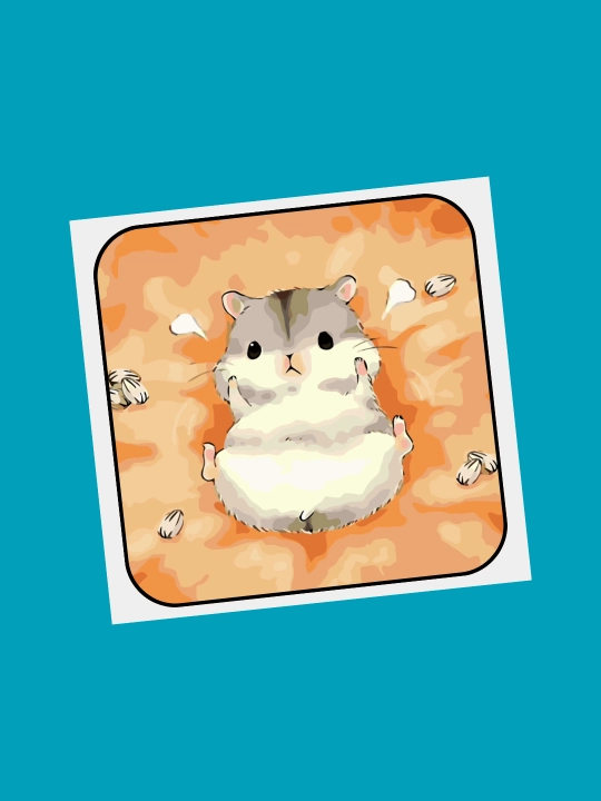 Telefon uchun "HAMSTER" 3D stiker