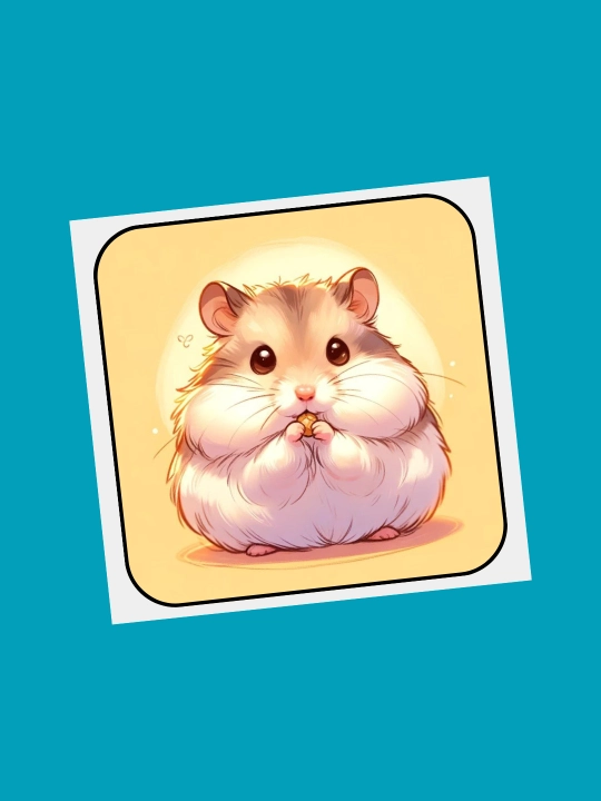 Telefon uchun "HAMSTER" 3D stiker