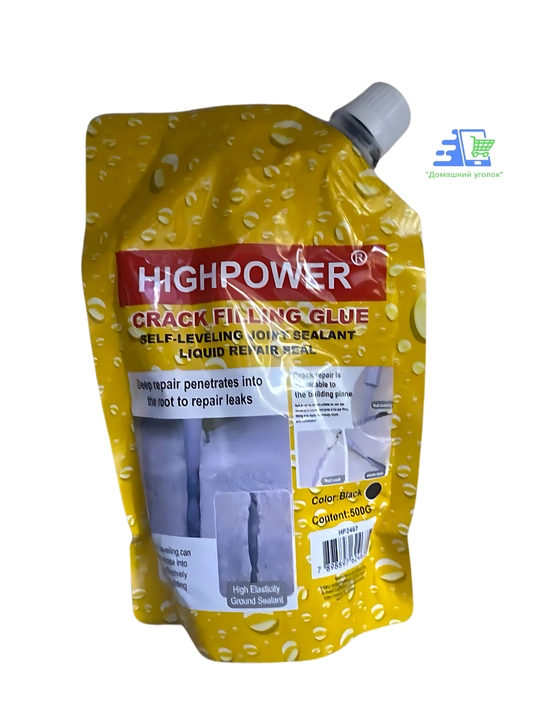 HIGHPOWER Crack Filling Glue –самовыравнивающийся жидкий герметик для ремонта трещин,500г
