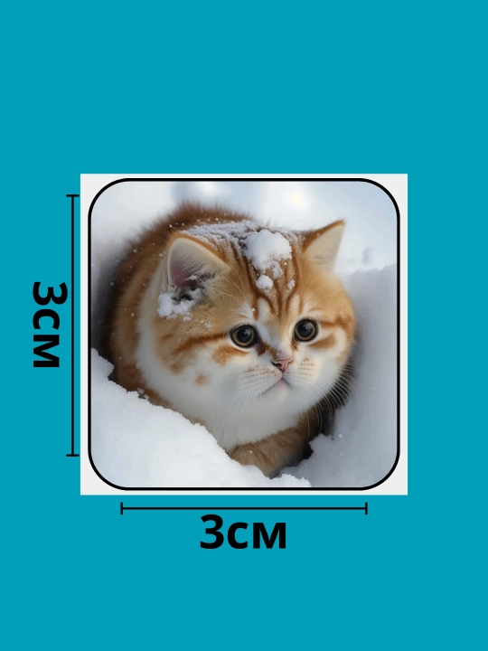 3D наклейка "Котики" на телефон