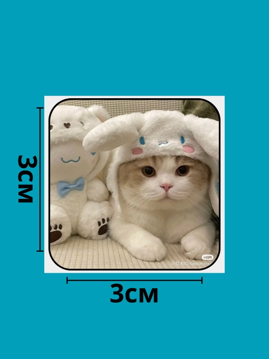 3D наклейка "Котики" на телефон