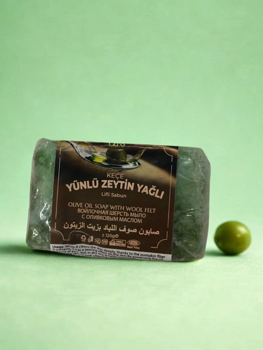 OENS Zaytun moyi va junli massaj sovuni - piling, yumshoq teri, chuqur tozalash