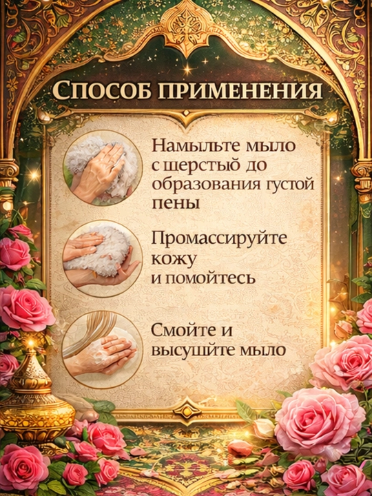 OENS ecki yungi bilan atirgul aromali SPA sovun, nozik piling, namlovchi parvarish, nafis ter