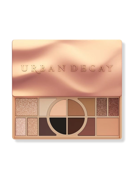 Urban Decay Naked Shaped Warm палетка для глаз и лица, 14 оттенков, 4 текстуры, до 16 ч - 