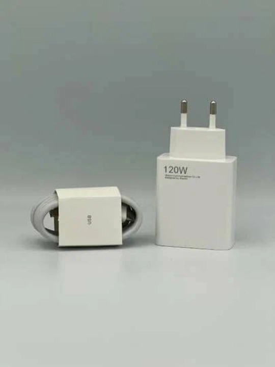 Зарядное устройство мощностью 120 Вт с кабелем USB Type-C для iPhone, Samsung, Xiaomi