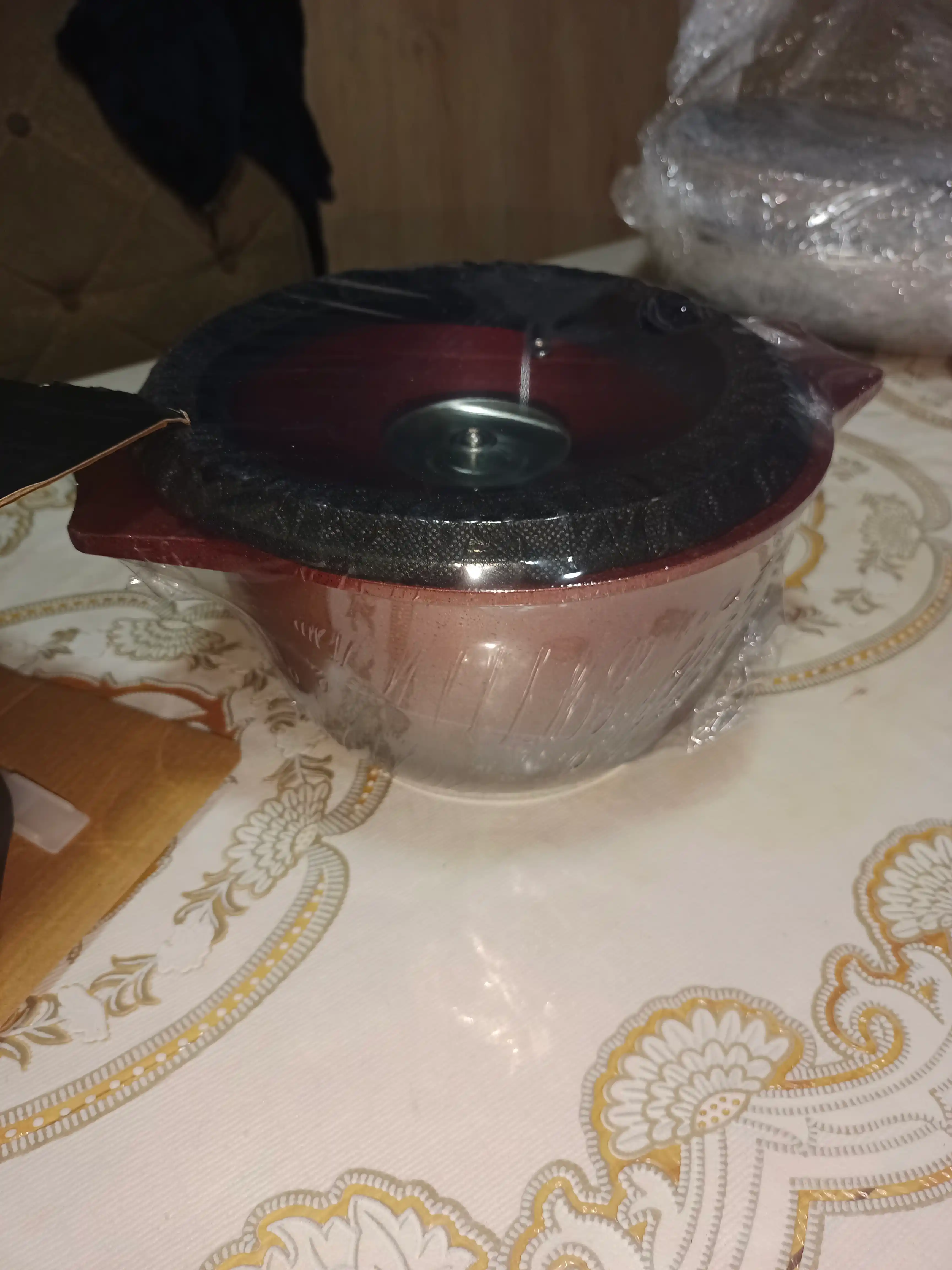 Qozon Yopishmaydigan granit, qopqog'li O.M.S 15022 (+induksion)