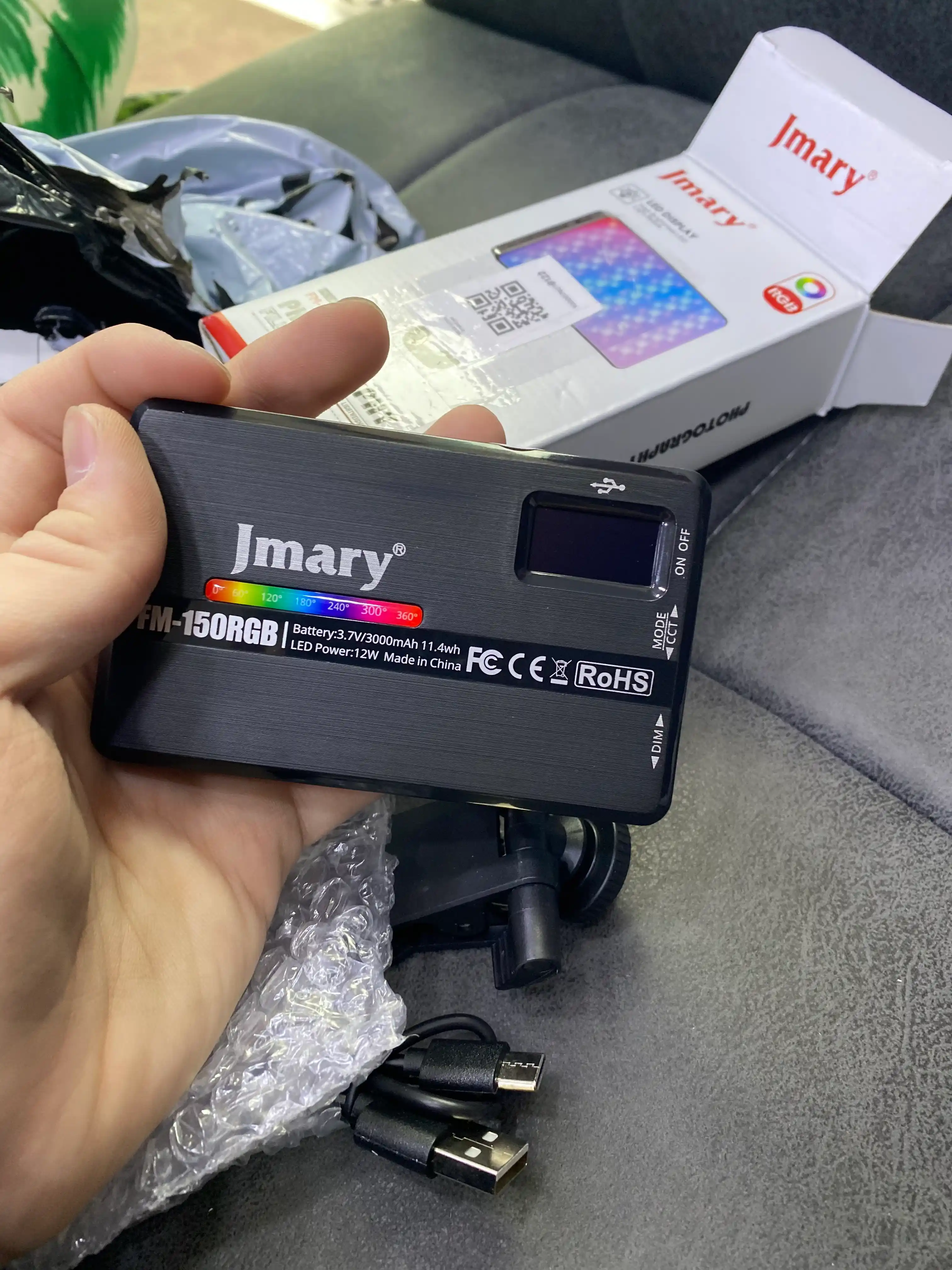Foto va video suratga olish uchun Jmary FILL-59R LED portativ video chirogi