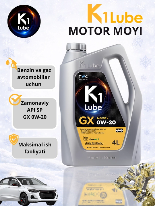 Sintetik motor moylari K1 lube