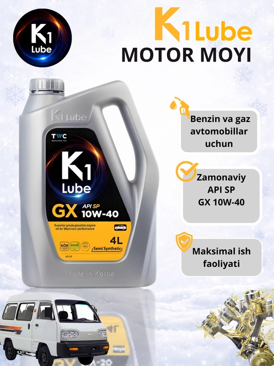 Sintetik motor moylari K1 lube