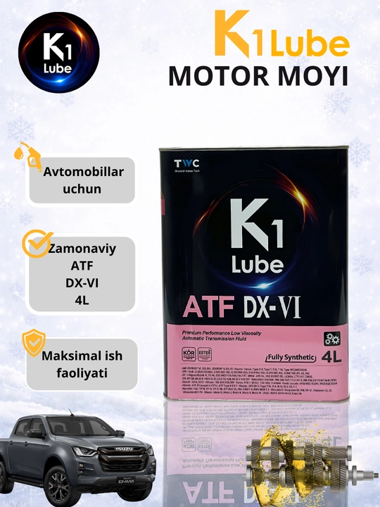 K1 Lube ATF transmissiya moyi ATF - DX-III / DX-VI / Multi, 1 litr, 4 litr