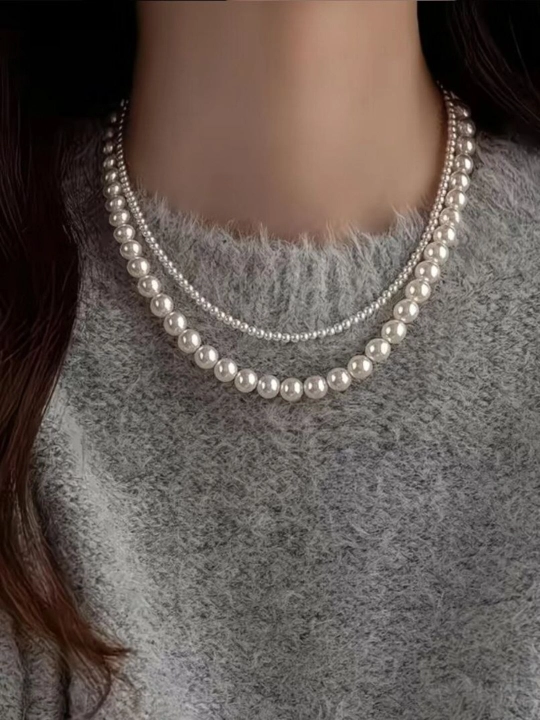 Ожерелье, из искусственного жемчуга