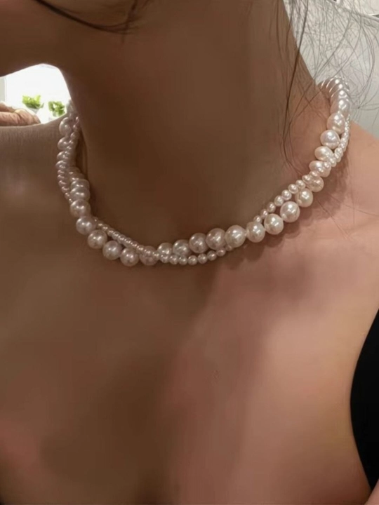 Ожерелье, из искусственного жемчуга