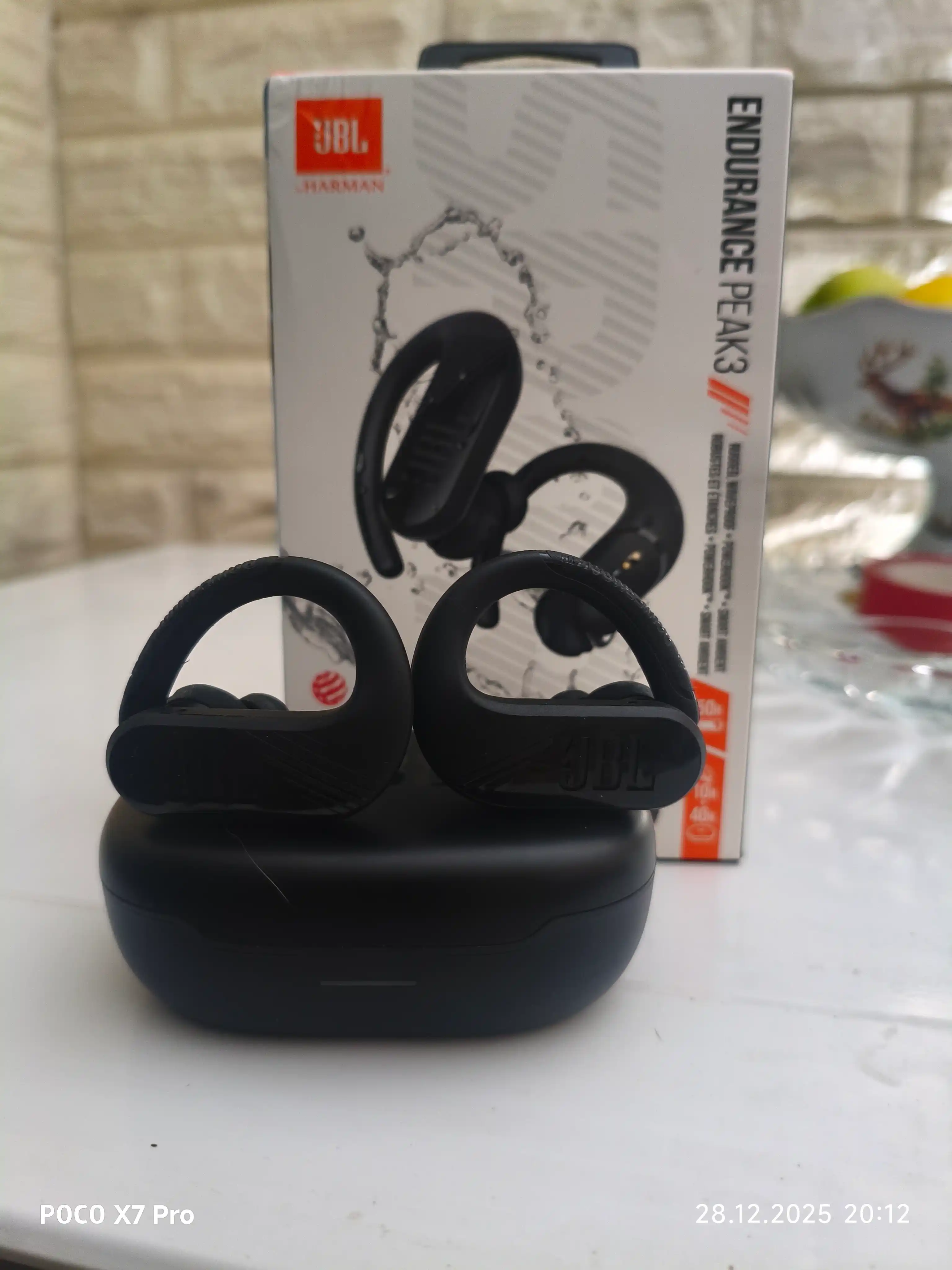 Simsiz sport quloqchinlari JBL Endurance Peak iII TWS, suvga chidamli