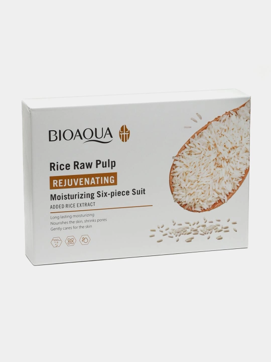 Набор для отбеливания, увлажнения и ухода за кожей лица Bioaqua Rice