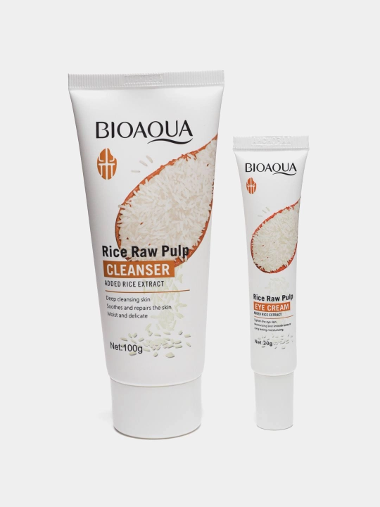 Набор для отбеливания, увлажнения и ухода за кожей лица Bioaqua Rice