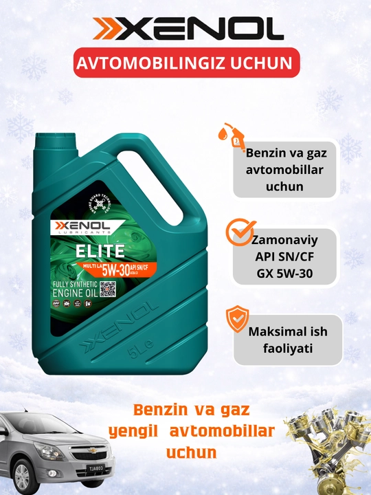 XENOL 5W-30 Sintetik Motor moyi - 