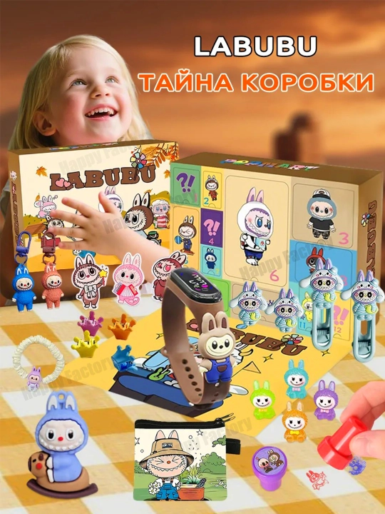Адвент-календарь, подарочный набор, labubu, kuromi, hello kitty, minecraft, stitch