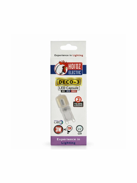 LED 3W dekorativ kapsul lampa