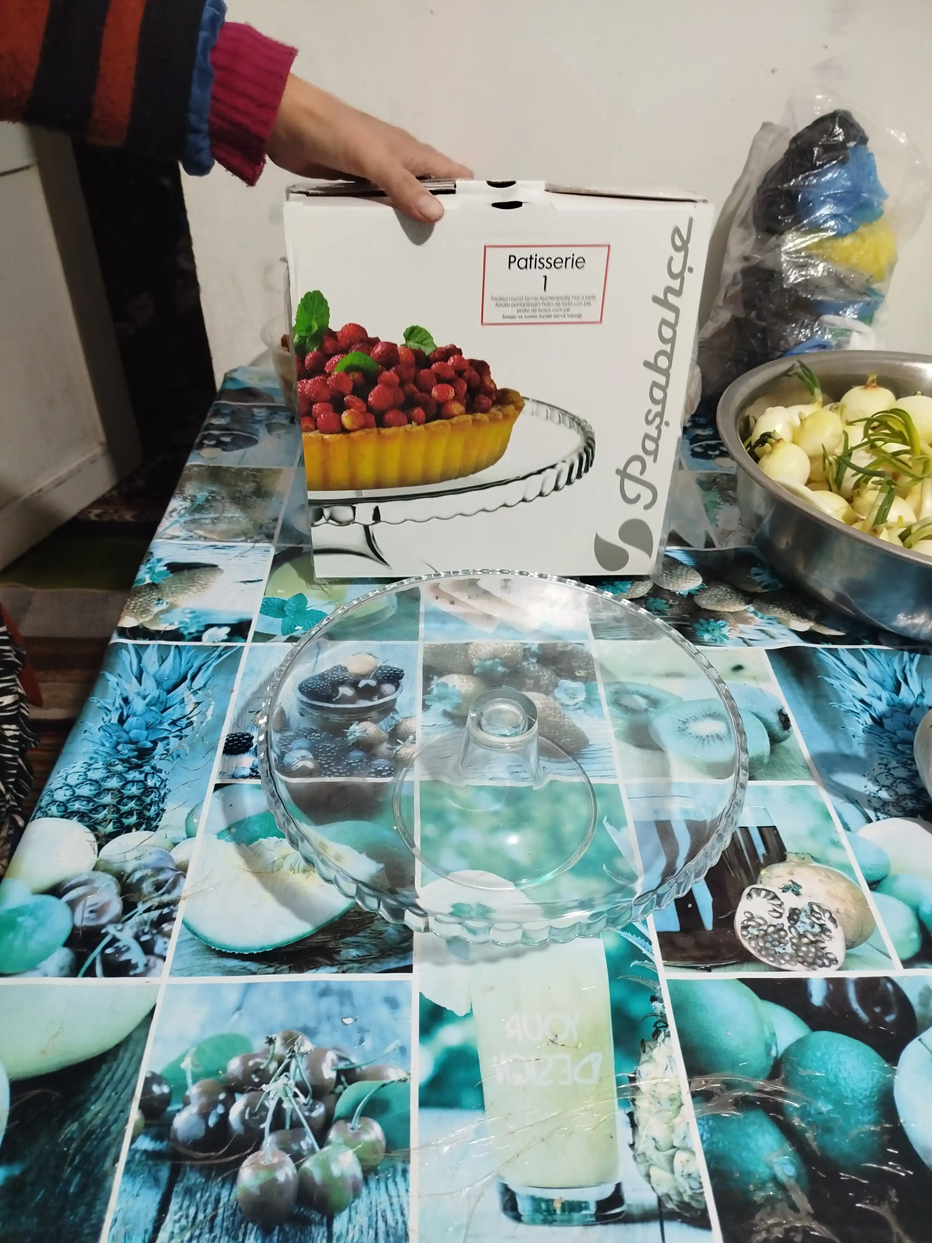 Блюдо на ножке стеклянное Pasabahce Patisserie 280 мм
