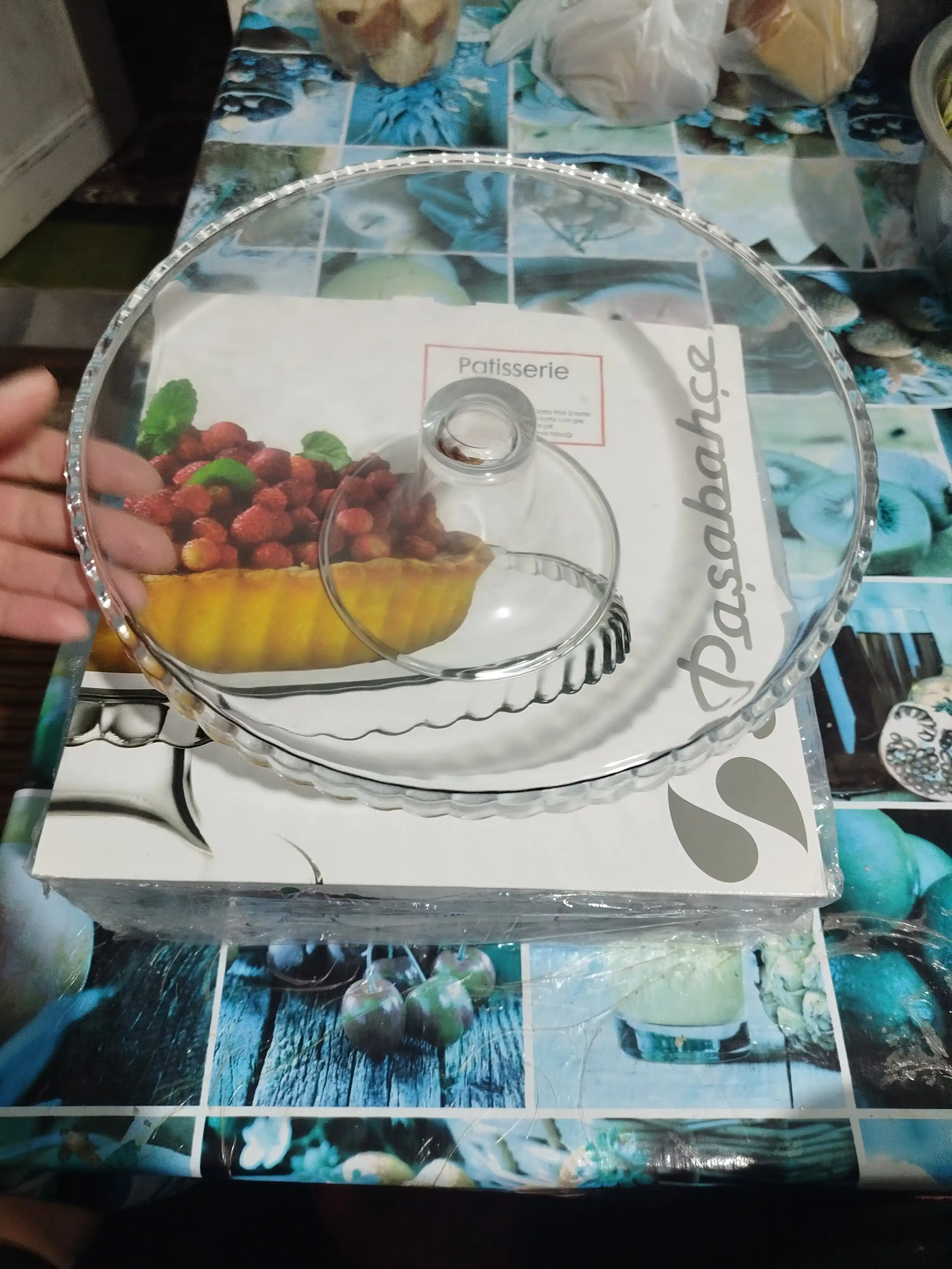 Блюдо на ножке стеклянное Pasabahce Patisserie 280 мм