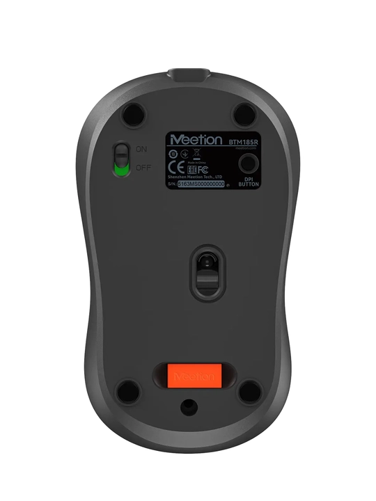 BTM185R 2.4G + Bluetooth 5.1 simsiz sichqonchasi, batareyali, 3200 DPI gacha