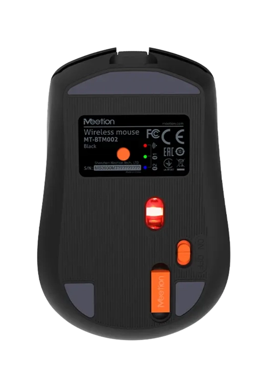 BTM002 2.4G + Bluetooth simsiz sichqoncha, batareyali, RGB, ixcham
