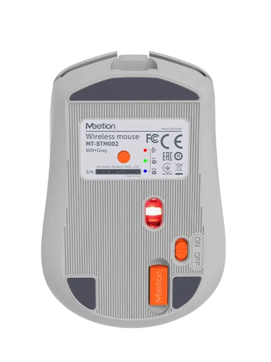 BTM002 2.4G + Bluetooth simsiz sichqoncha, batareyali, RGB, ixcham