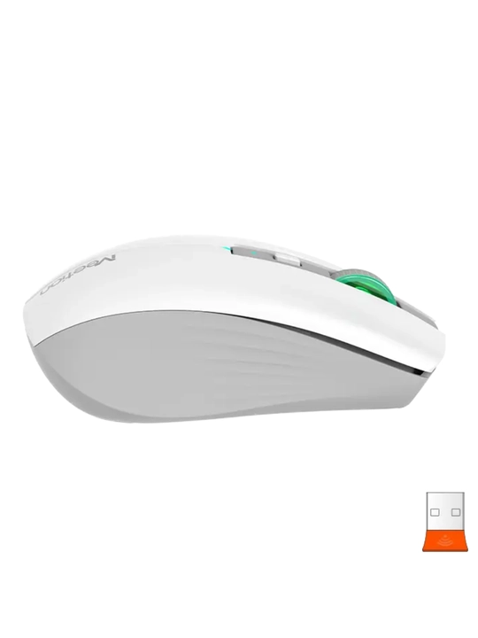 BTM002 2.4G + Bluetooth simsiz sichqoncha, batareyali, RGB, ixcham