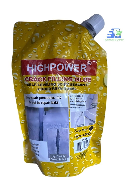 HIGHPOWER Crack Filling Glue –самовыравнивающийся жидкий герметик для ремонта трещин,500г