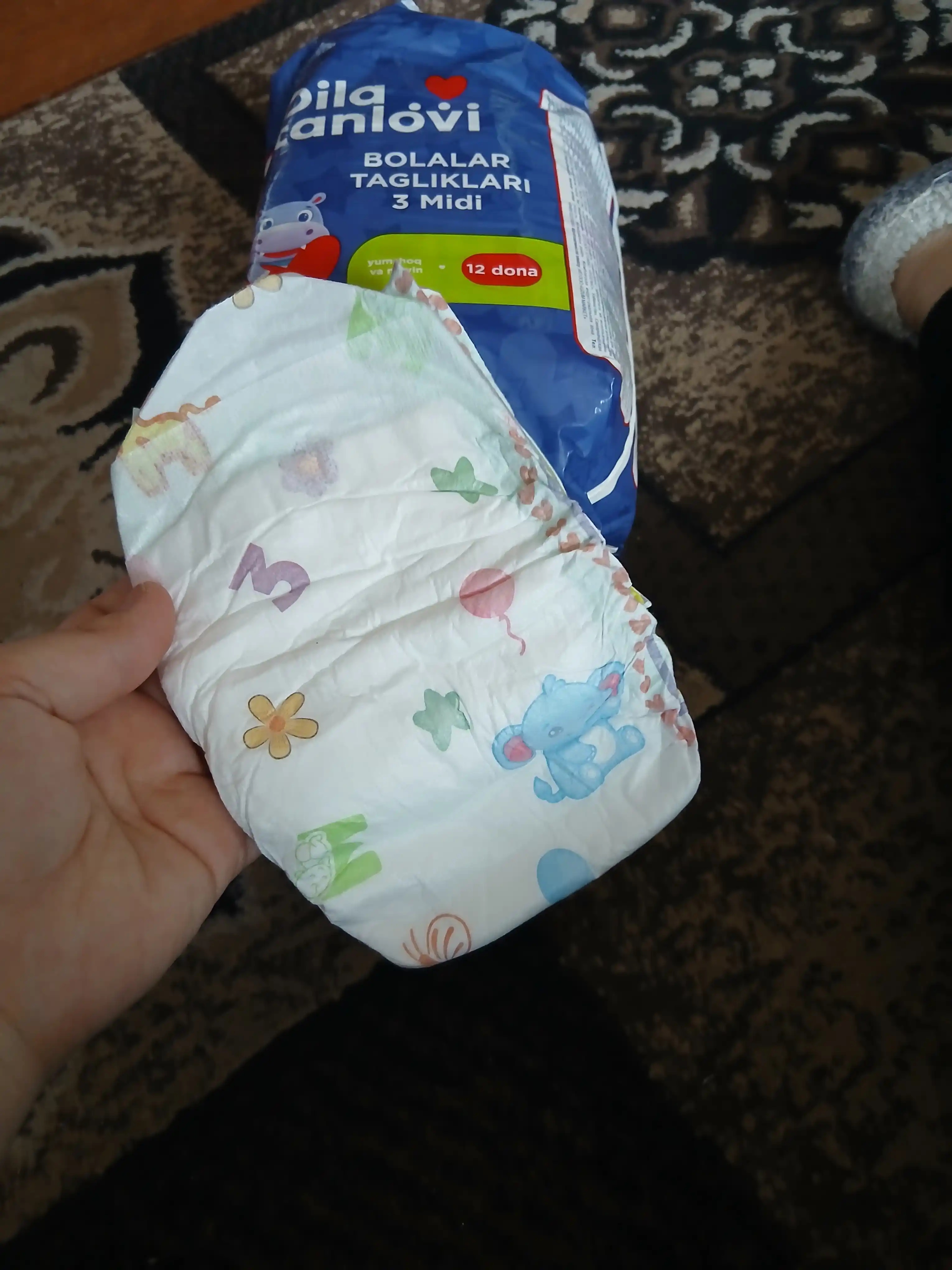 Подгузники Oila Tanlovi 3 (MIDI), 12 шт