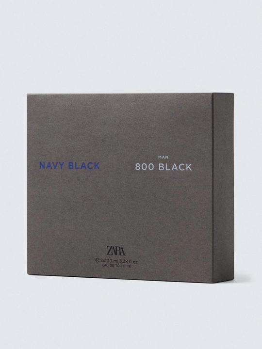 Туалетная вода для мужчин ZARA 800 Black 100 мл + Navy Black 100 мл