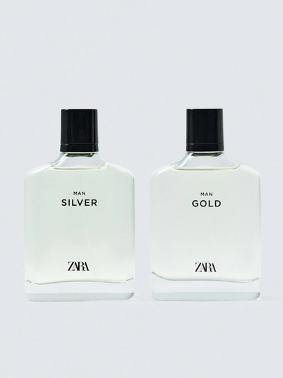 Туалетная вода для мужчин ZARA Silver 100 мл + Gold 100 мл — PERFUME-0210012