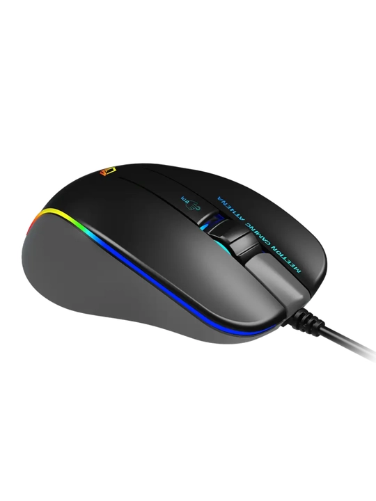 12800 DPI optik sensorli va yoritgichli GM23_2023 o‘yin sichqonchasi