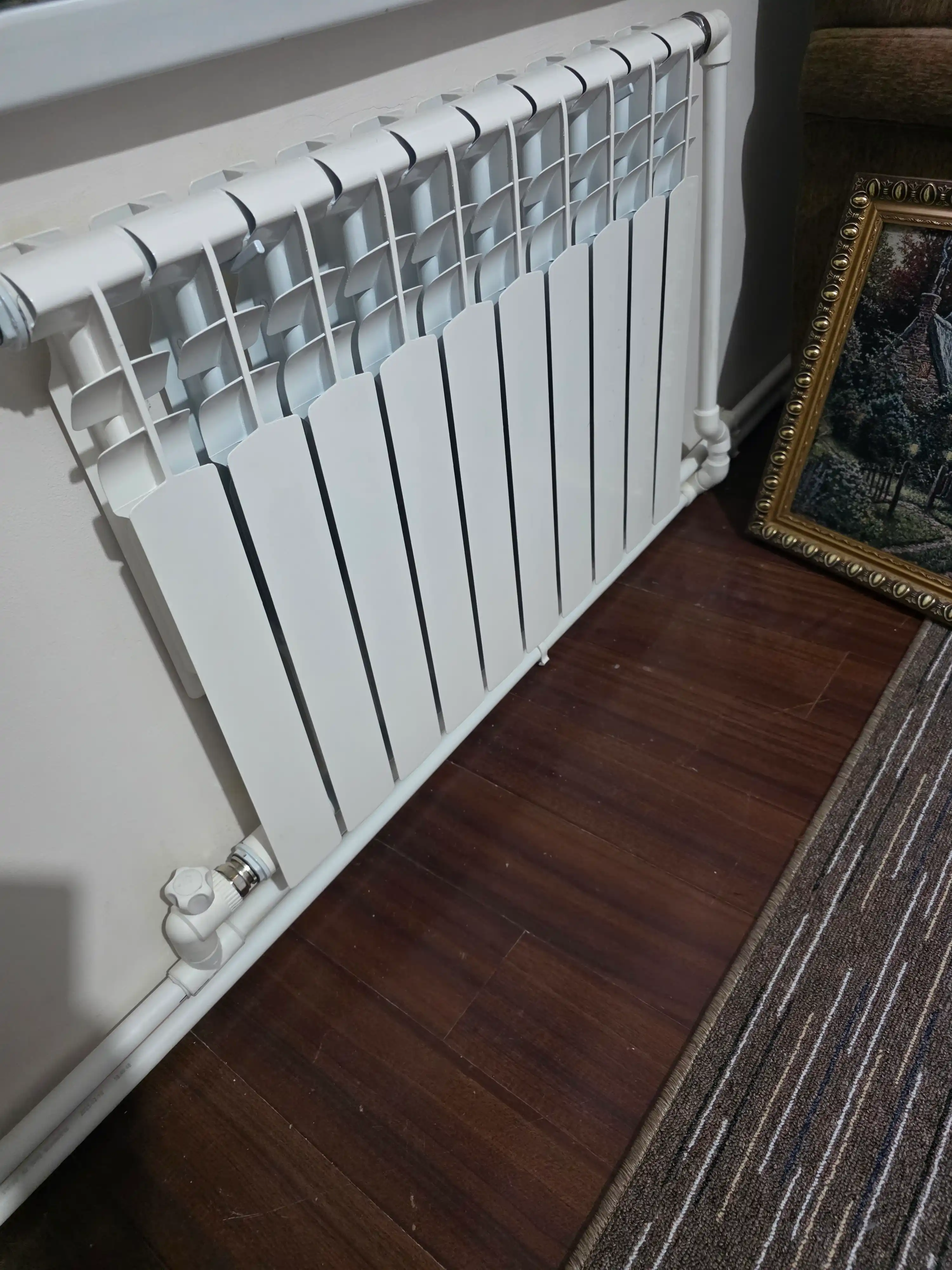 Bimetall radiator 10 seksiya, 500/80, isitish radiatori batareya, 20 bar, 10 yil kafolat