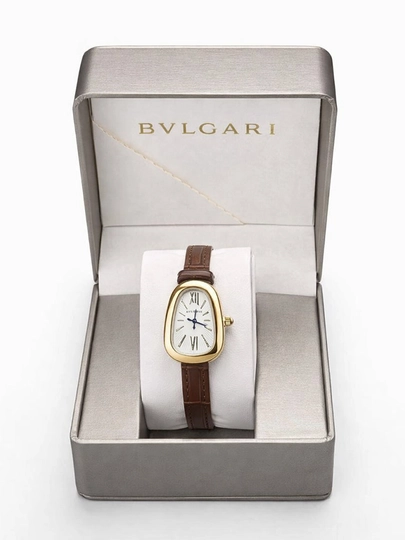Bvlgari классические и изящные женские наручные часы — GIRL4U-BVLGARIARALASH-КОРИЧН