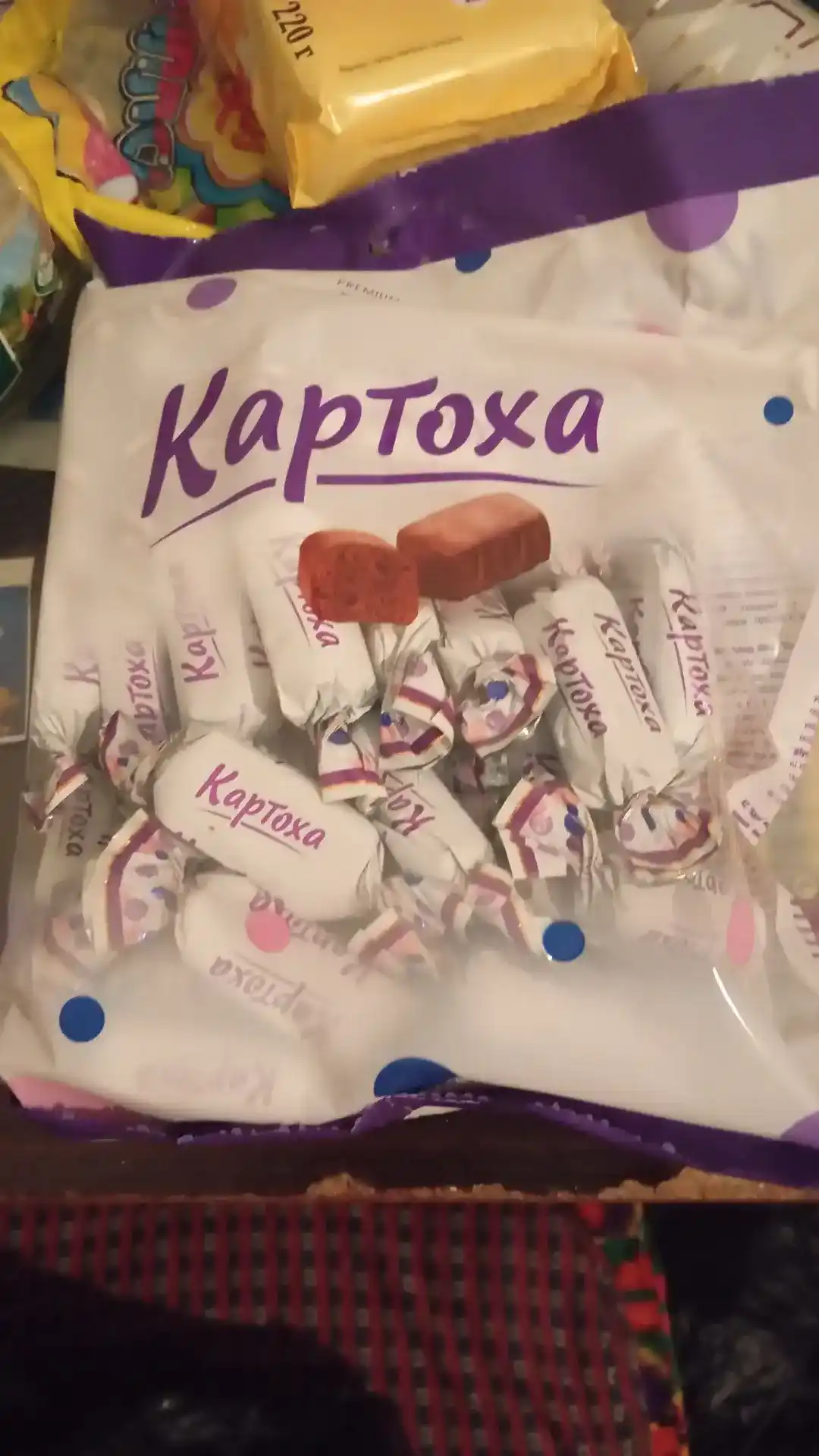 Crafers shokolad ta’mli Kartoshka shokolad konfeti (450 gr)