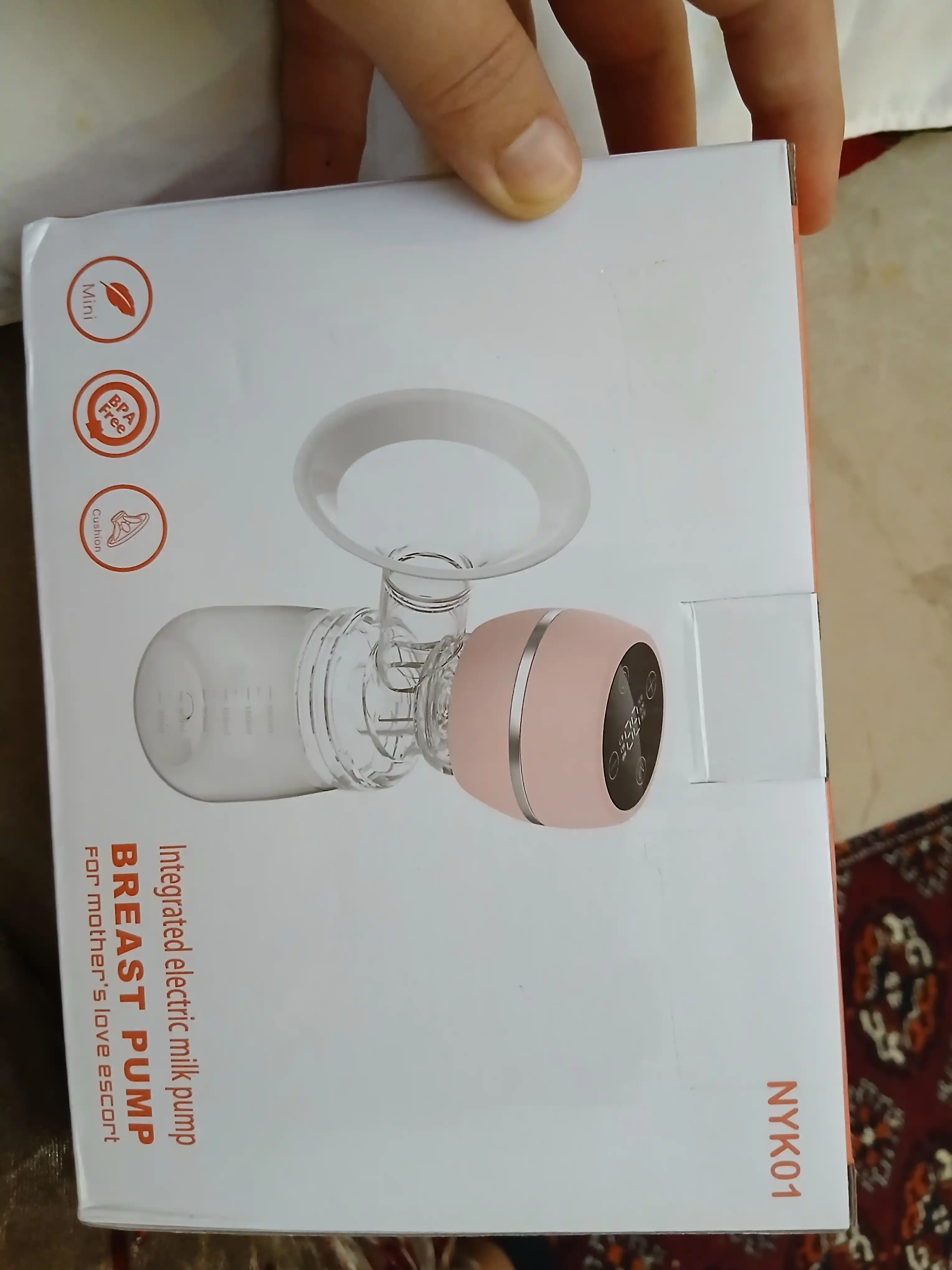 Elektr ko'krak pompasi, uch fazali, oziqlantiruvchi shisha bilan