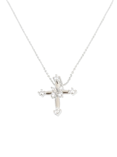 Ожерелье в виде креста в современном стиле — JEWEL16-JEWEL149-БЕЛЫЙ