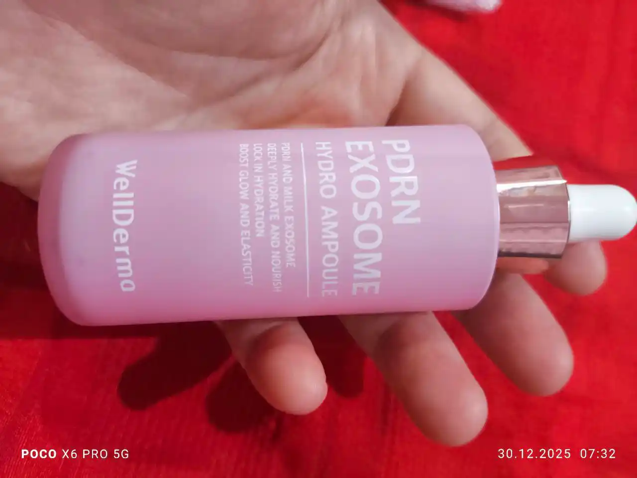 Ампула для лица WellDerma PDRN Exosome Hydro с коллагеном и пептидами, 50 мл