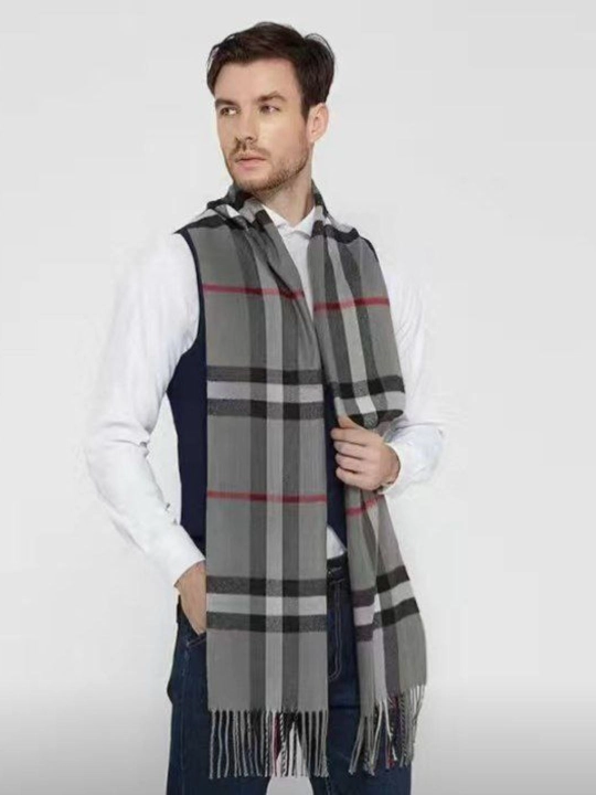 Длинный палантин-шарф, для осени, зимы и весны, мягкий, удобный для обмотки - 