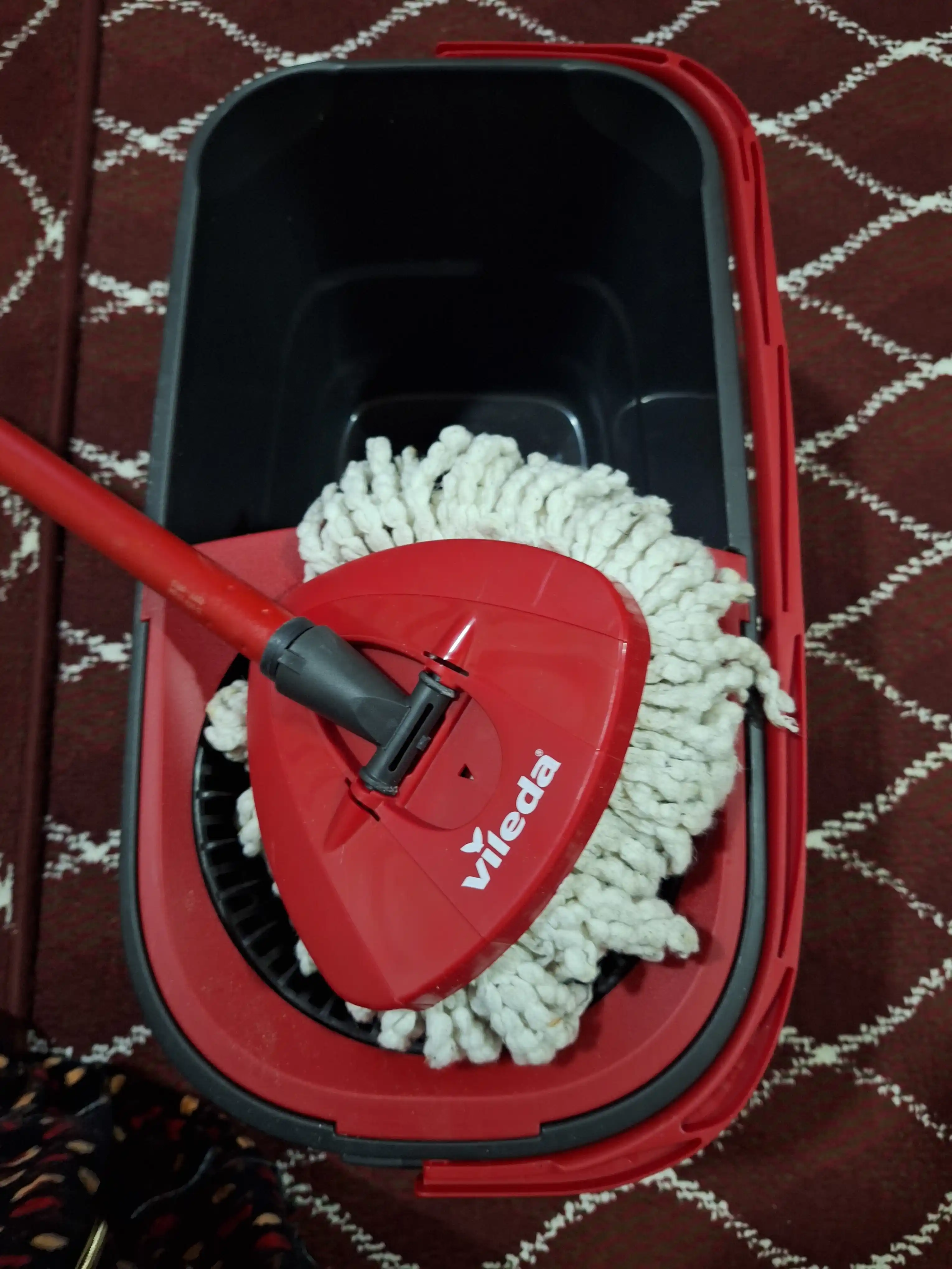 Vileda Turbo Smart chelak shvabra, aylanadigan, nam tozalash uchun, mikrofiberli