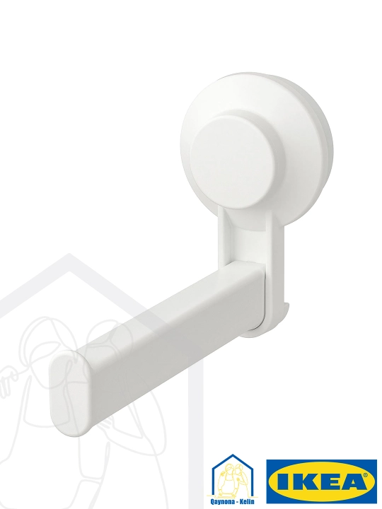Держатель для туалетной бумаги, без сверления, на присосках, IKEA TISKEN 403.812.91