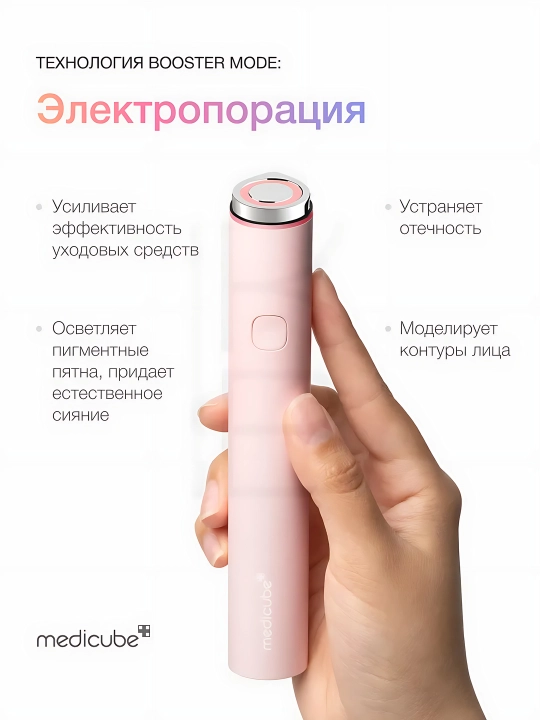 Микротоковый массажер для лица Medicube AGE-R Booster Pro и мини версия