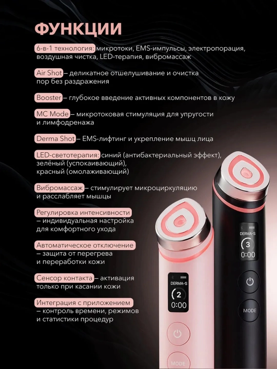 Микротоковый массажер для лица Medicube AGE-R Booster Pro и мини версия