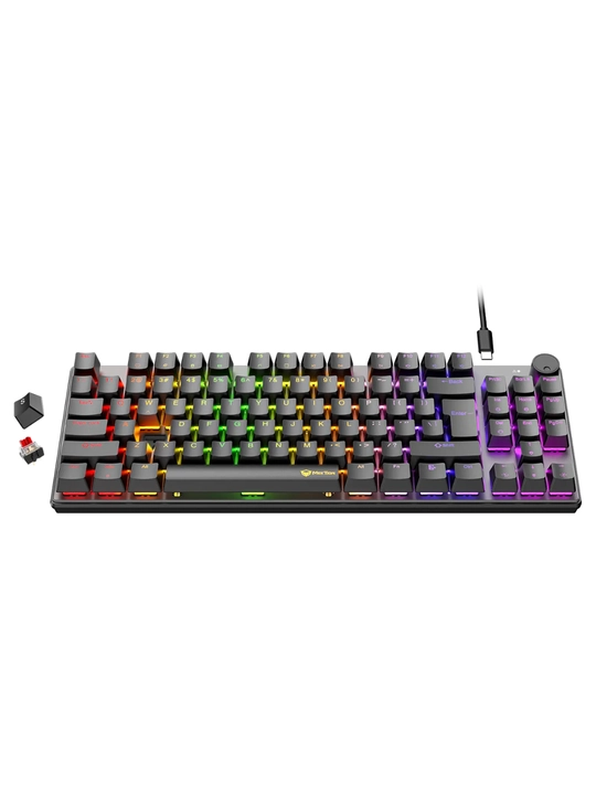 Игровая клавиатура MK008 Pro, MeeTion, механикическая, TKL 87 клавиш, с подсветкой